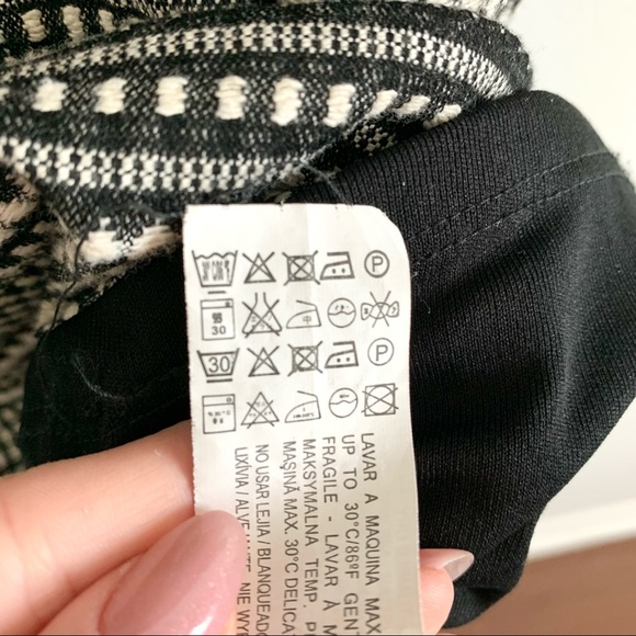 ZARA Mini Dress Black/White Size XS - Picture 8 of 9